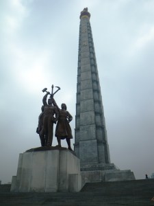 Juche Tower in Pyongyang