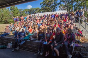 Participants at 2015 Australasian Permaculture Convergence in Penguin, Tasmania.